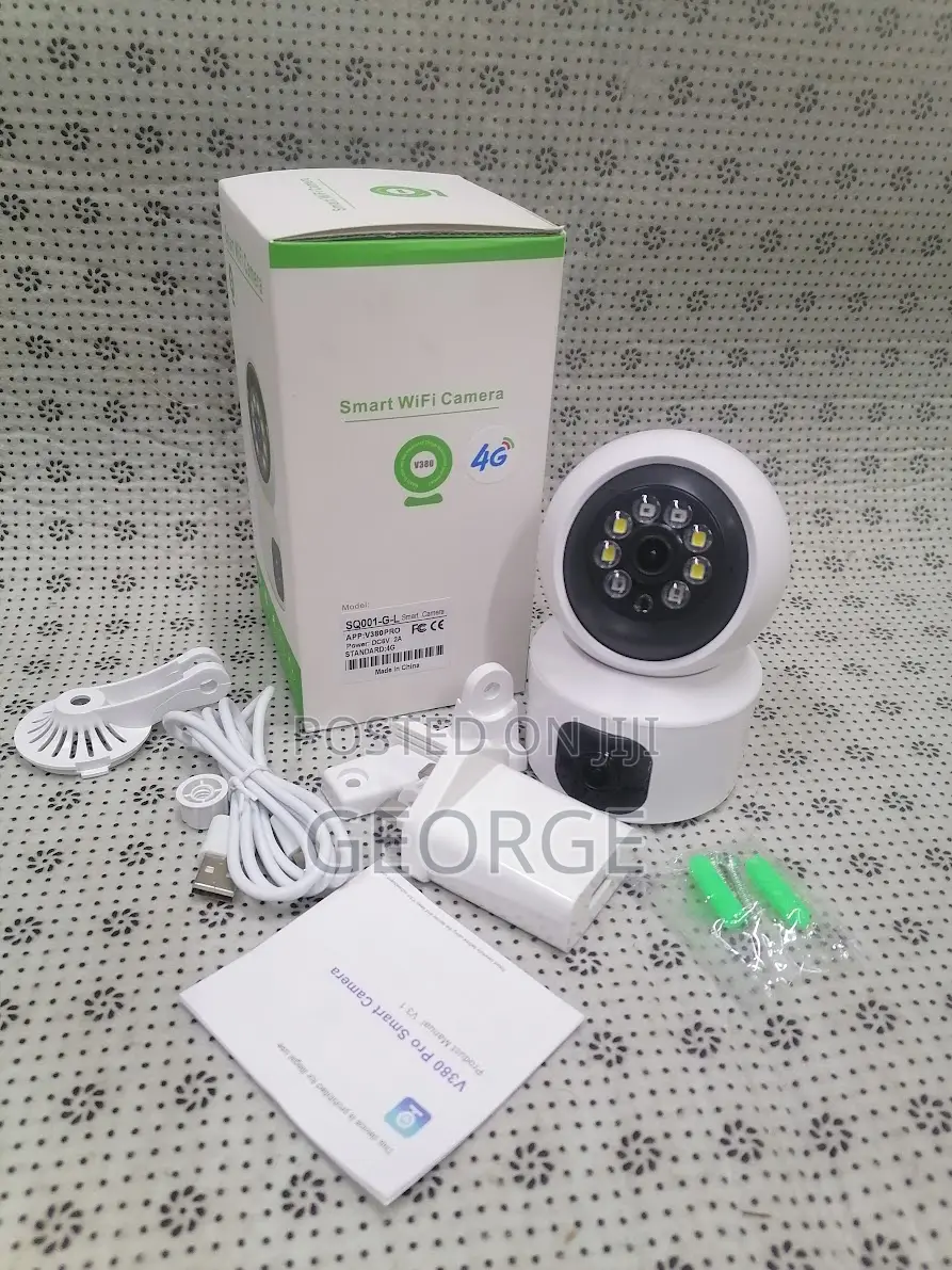 (Two Way Audio)Dual Lens Smart Camera 4g Indoor
