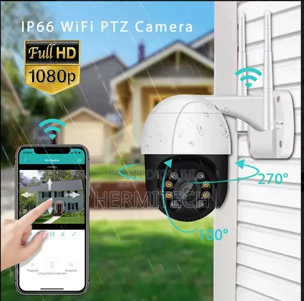 3mp Outdoor Wifi PTZ Camera Full Color