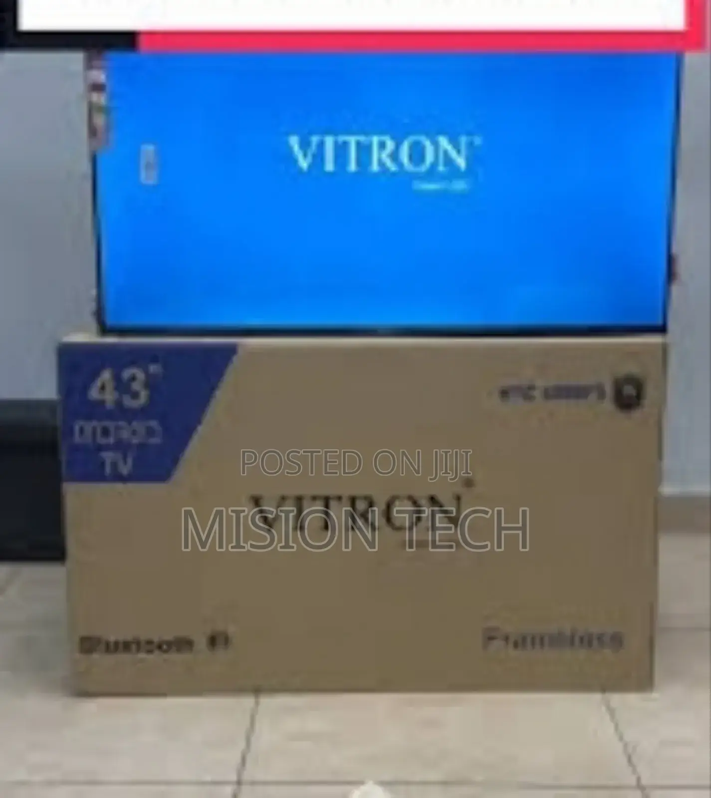 Vitron 43′′Smart Android Frameless With Bluetooth* 