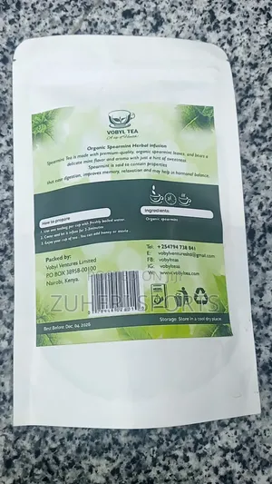 Organic Spearmint Herbal Infusion Relaxation Digestive Ease
