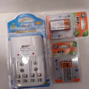 2pcs 9v Batteries,9v Charger