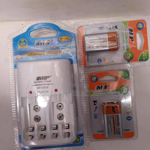 2pcs 9v Batteries,9v Charger - thumbnail 2