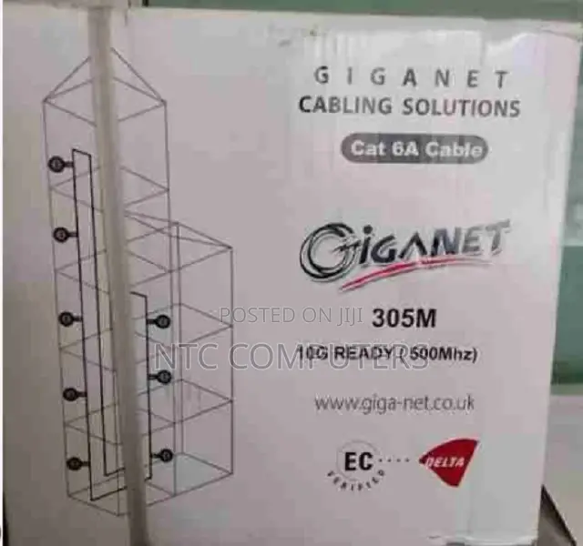 Giganet Category 6a Solid U/Utp Pvc Indoor Cable