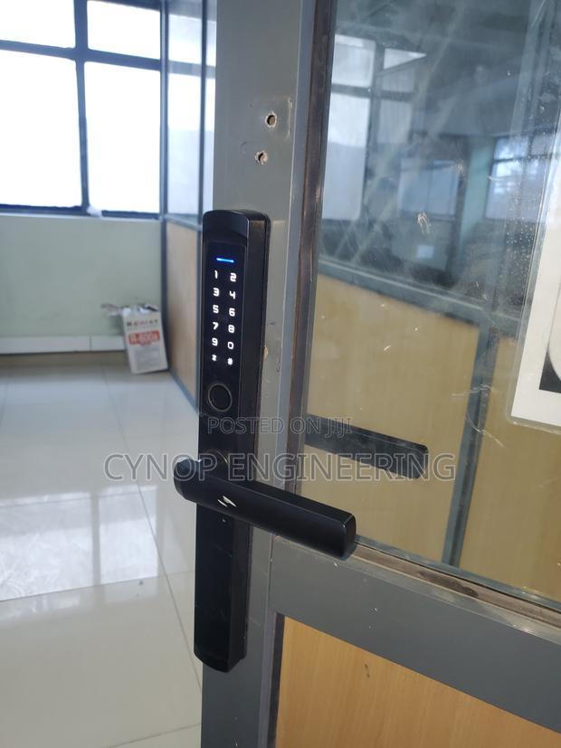 Biometric Smart Lock Designed for Aluminium Door Security - main view