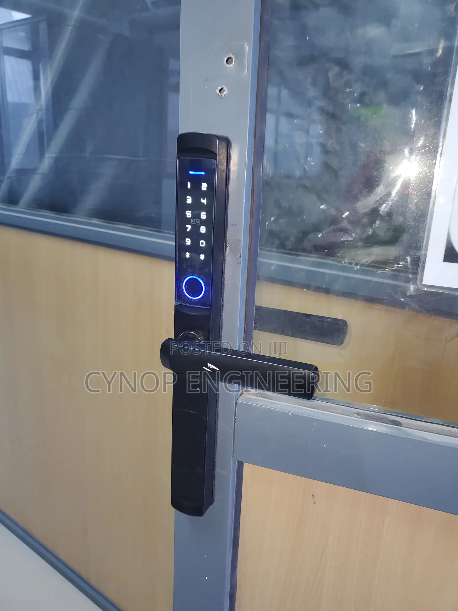 Elegant Smart Lock Solution for Modern Aluminium Doors