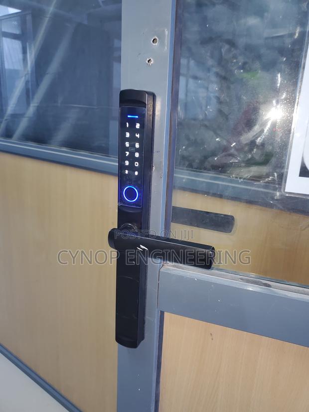 Elegant Smart Lock Solution for Modern Aluminium Doors - main view