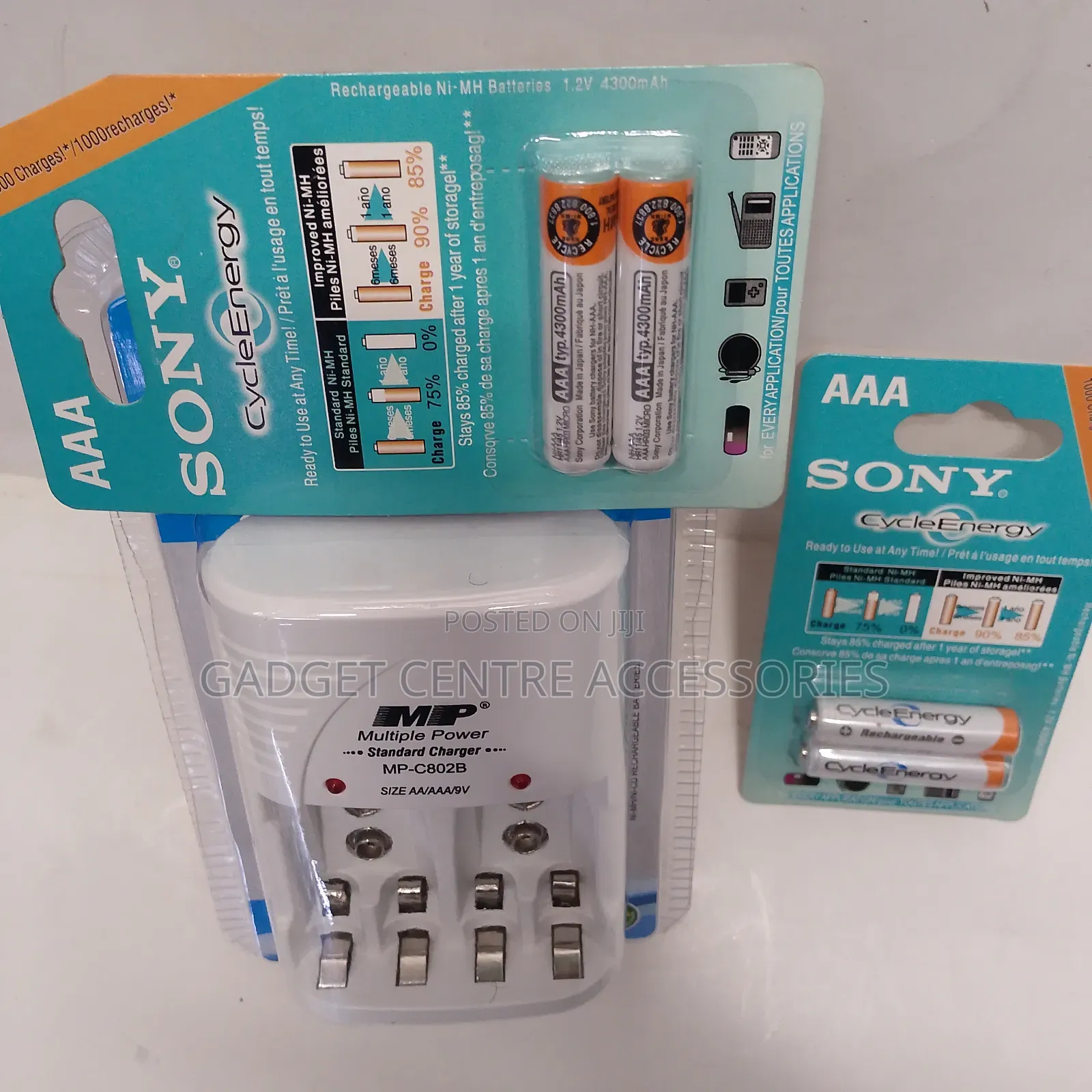 Sony Aaa Rechargeable 2 Pairs,9v Charger