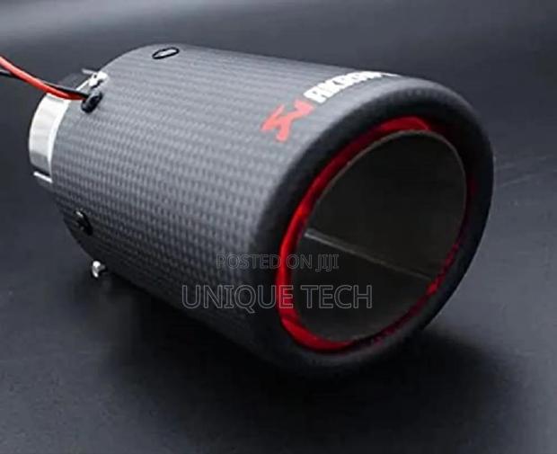 Carbon Look Akrapovic Exhaust Tip With Led Glow