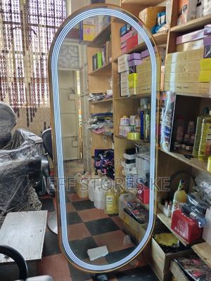 3 Liner Gold Oval Mirror - main view