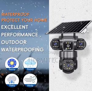 6mp V380 Pro Solar-Powered Outdoor Security Camera - thumbnail 2
