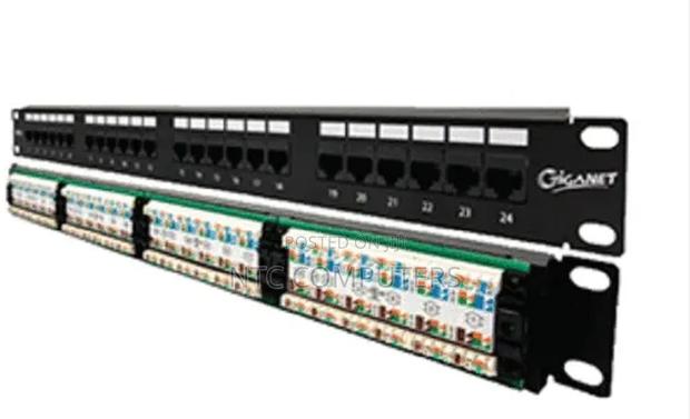 Giganet Gn-c6-pp-24 Category 6 Utp 19” 24 Port Patch Panel