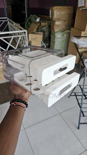 .Acrylic Double Layered Egg Storage Box_ele - thumbnail 2