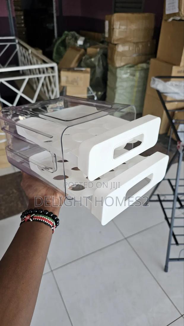 .Acrylic Double Layered Egg Storage Box_ele - main view