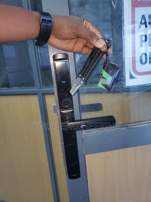 Premium Smart Lock for Sleek Aluminium Door Frames - main view