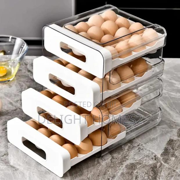 .Acrylic Double Layered Egg Storage Box_ele - thumbnail 3