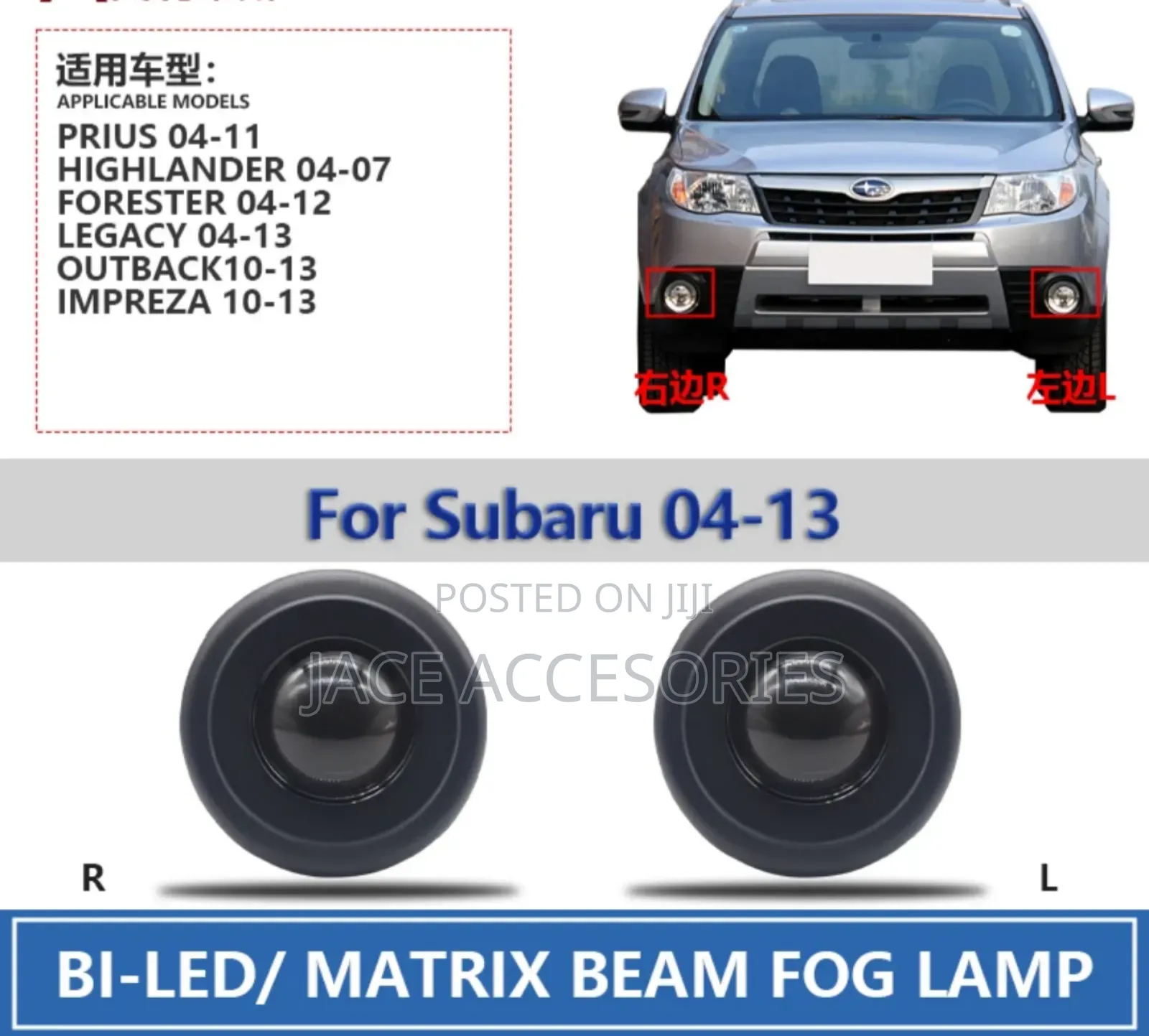 New Biled Fog  Projectors Subaru,Prius