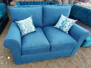 Blue 2 Seater Butterfully Sofa