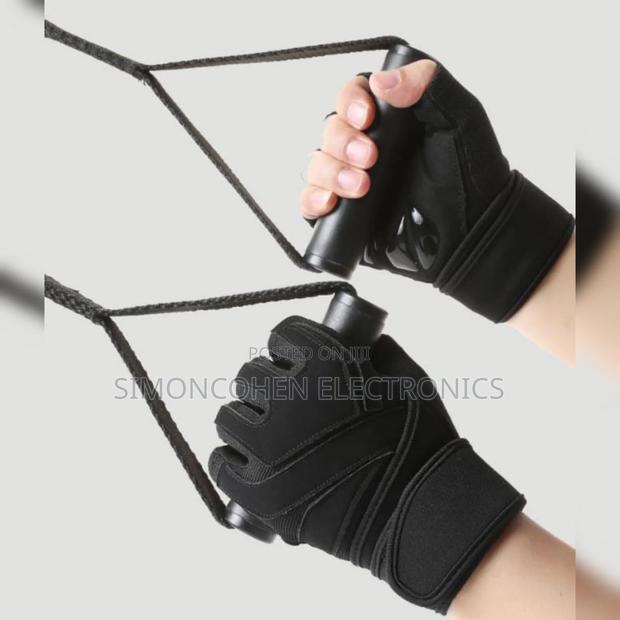 Antislip Workout Gloves With Extended Wrist Bands - main view