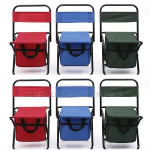 Foldable Camping Chair With Storage Pouch