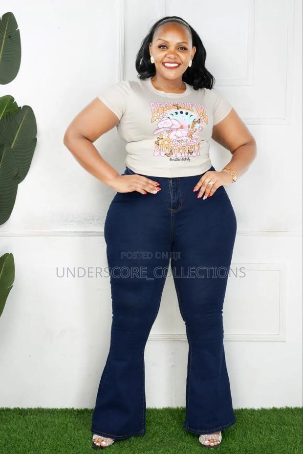 Plain Hipster Jeans Wear - thumbnail 3