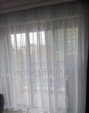 Plain White Door Sheer Curtains That Allow Light In