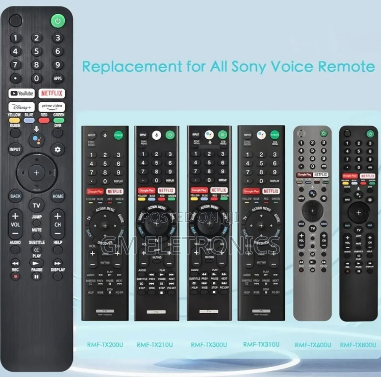 New Voice Remote For Sony Bravia Oled Led Uhd, Android Tvs.