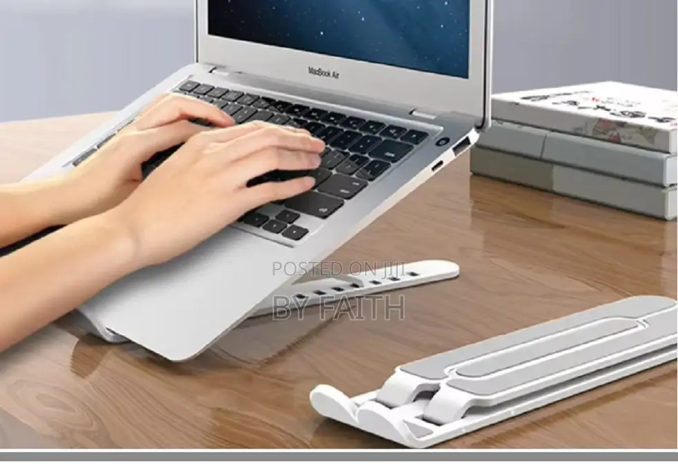 Travel-Friendly Metal Laptop Stand –