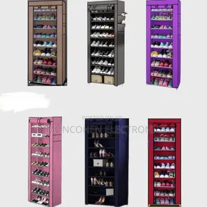 Single Column 9 Layer Shoe Rack