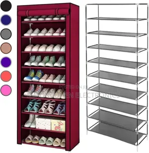 Single Column 9 Layer Shoe Rack