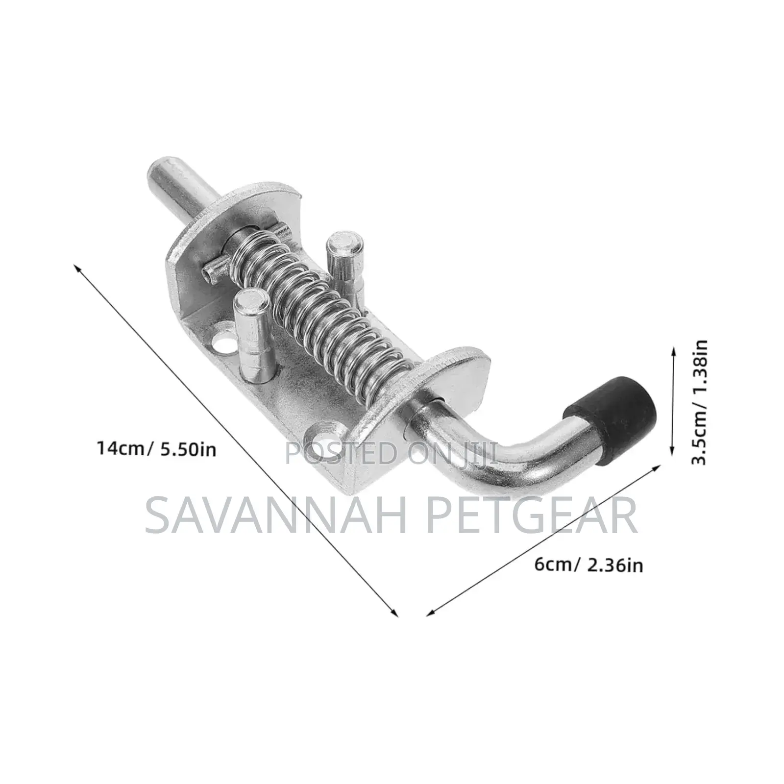 Door Bolt for Trailer, Spring Latch, Door Lock, Galvanised