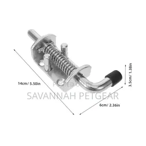 Door Bolt for Trailer, Spring Latch, Door Lock, Galvanised