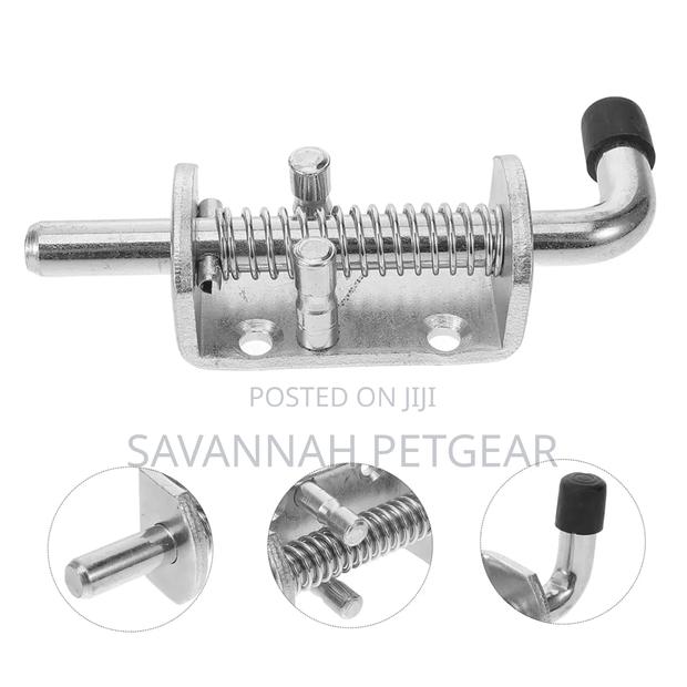 Door Bolt for Trailer, Spring Latch, Door Lock, Galvanised - thumbnail 3