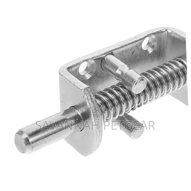 Door Bolt for Trailer, Spring Latch, Door Lock, Galvanised - thumbnail 4