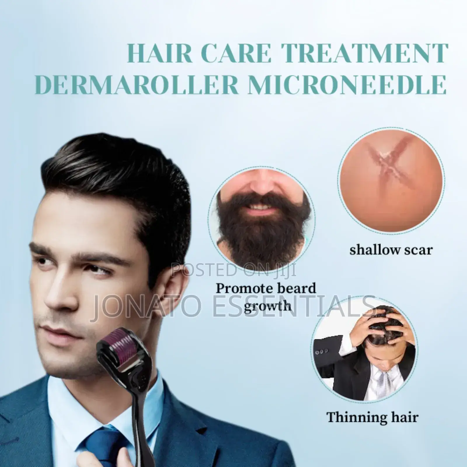 Derma Roller for Hair Growth, Beard Skin Care, Microneedle