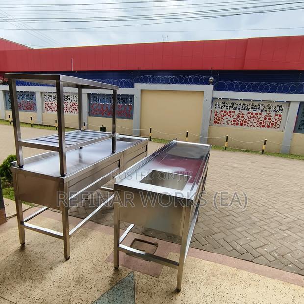 Stainless Steel Work Tables - Custom Designed Built to Fit - thumbnail 4
