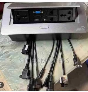 Silver Pop-Up Multifunction Socket With 2 Universal Sockets - thumbnail 2