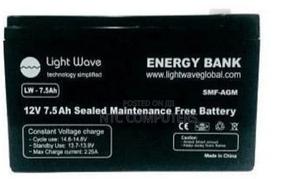 Lightwave Ups Battery 12v 7.5ah - thumbnail 2