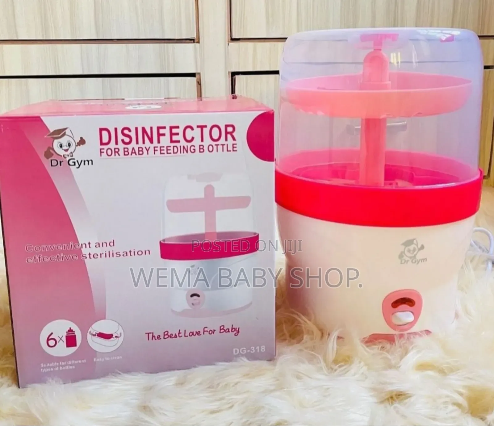 Electric Baby Bottle Sterilizer/Disinfector/Rack