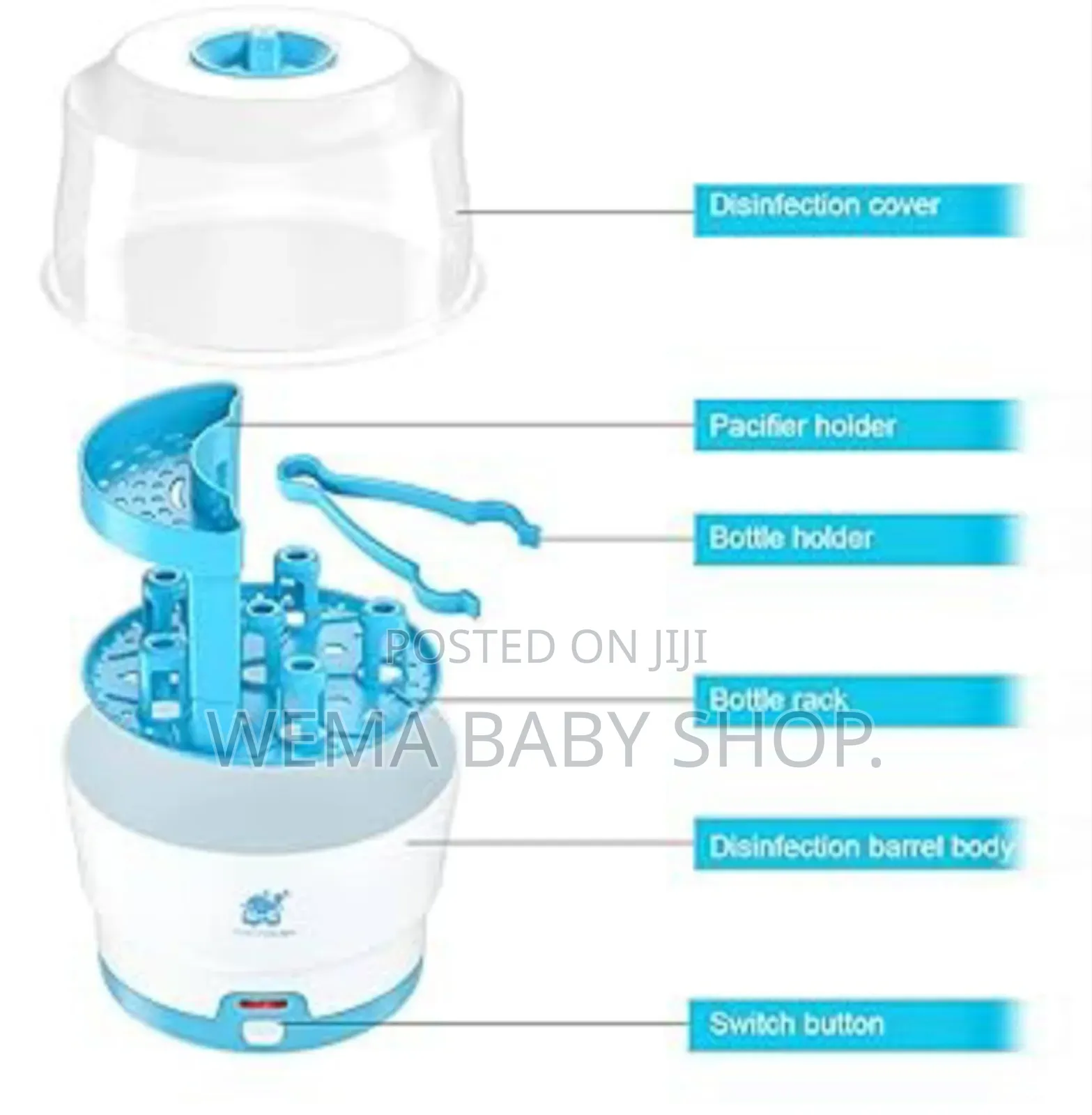 Electric Baby Bottle Sterilizer/Disinfector/Rack