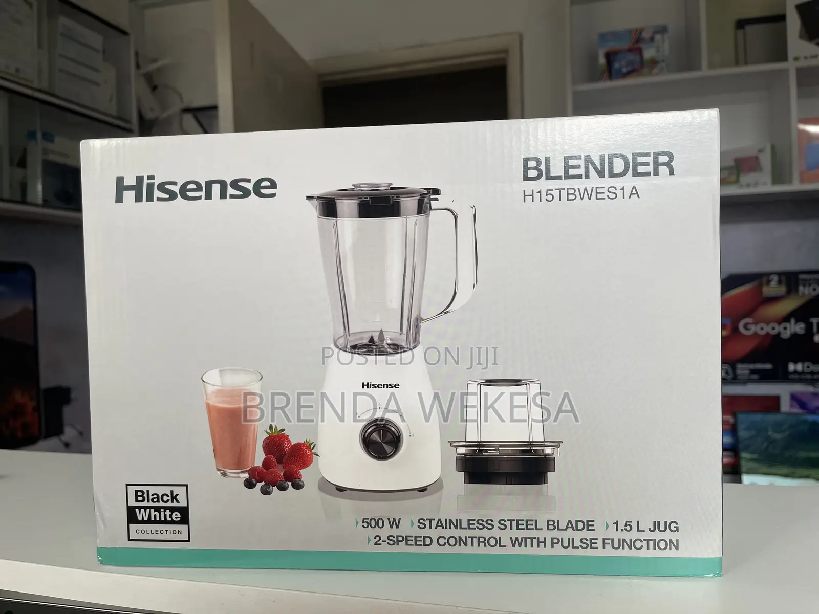 Hisense 1.5l Blender 2in1 H15tbwes1