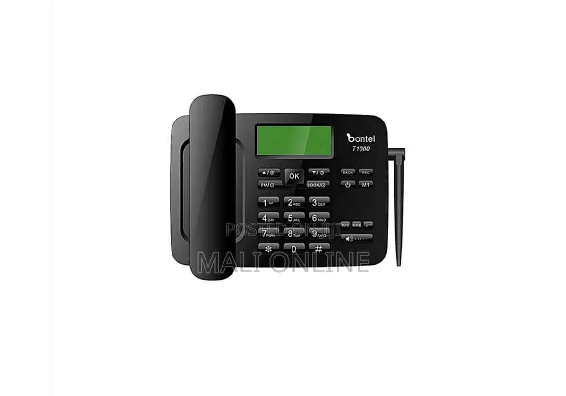 Bontel T1000 Gsm Wireless Landline Phone 3000mah Dual Sim