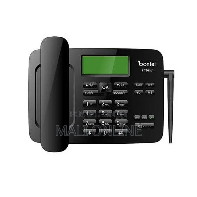 Bontel T1000 Gsm Wireless Landline Phone 3000mah Dual Sim