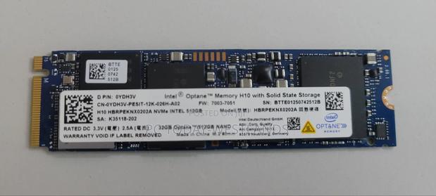 Intel Optane Memory H10 32gb With SSD 512gb Internal - main view