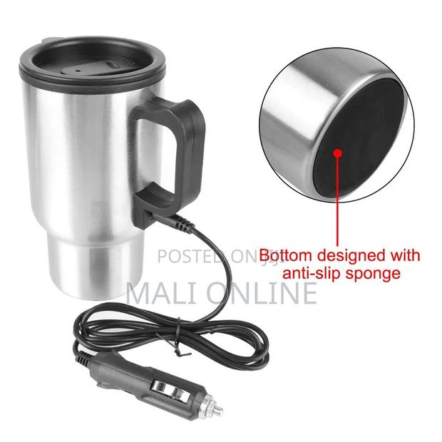 12v Electric Car Mug Stainless Steel 450ml - thumbnail 4