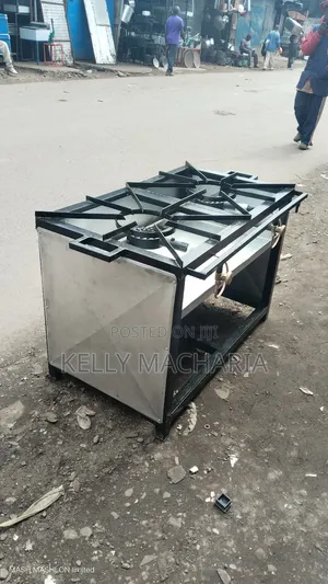 Closed Commercial Two Burner Gas Grill Jikos