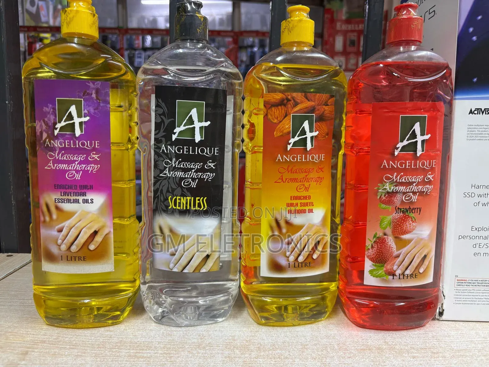 1 Litre Massage & Aromatherapy Oil Of Different Scent.