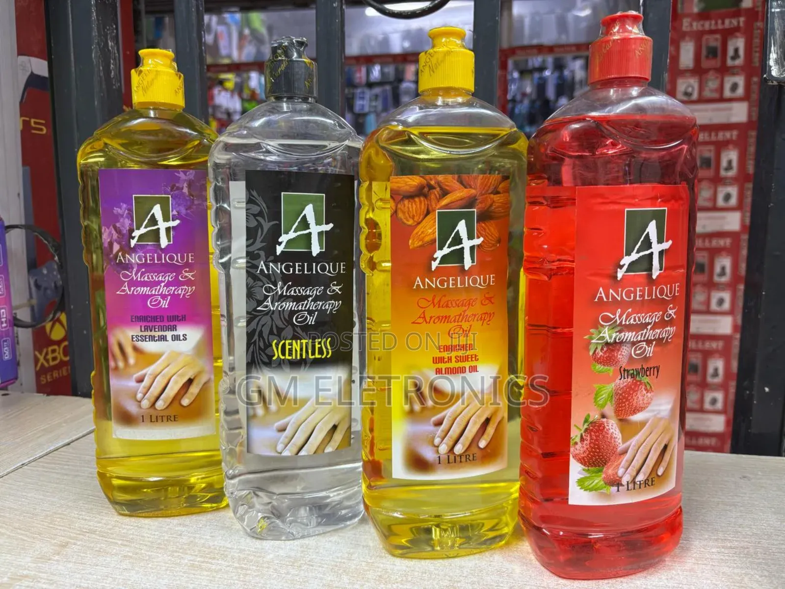 1 Litre Massage & Aromatherapy Oil Of Different Scent.