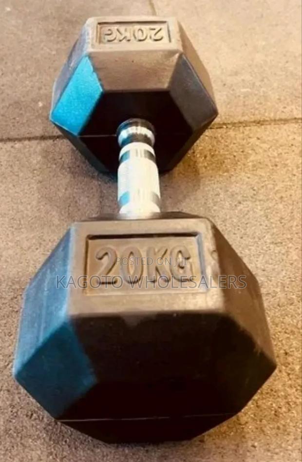 Restocked. Single Dumbells. 20kgs Hex Dumbbells