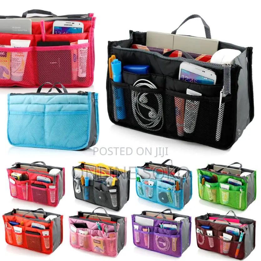 Multipurpose Women Travel 13 Pocket Handbag Purse Organizer