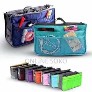 Multipurpose Women Travel 13 Pocket Handbag Purse Organizer